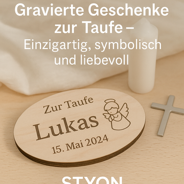 Gravierte Geschenke zur Taufe – Einzigartig, symbolisch und liebevoll