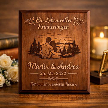 Gravierte Holzplakette – Ein persönliches Geschenk mit Bedeutung