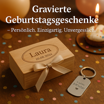 Gravierte Geburtstagsgeschenke – Persönlich. Einzigartig. Unvergesslich.