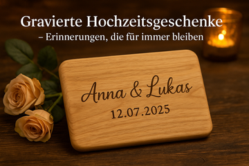 Gravierte Geschenke zur Hochzeit – Erinnerungen, die für immer bleiben