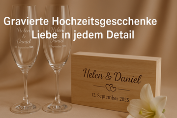 Gravierte Hochzeitsgeschenke – Liebe in jedem Detail