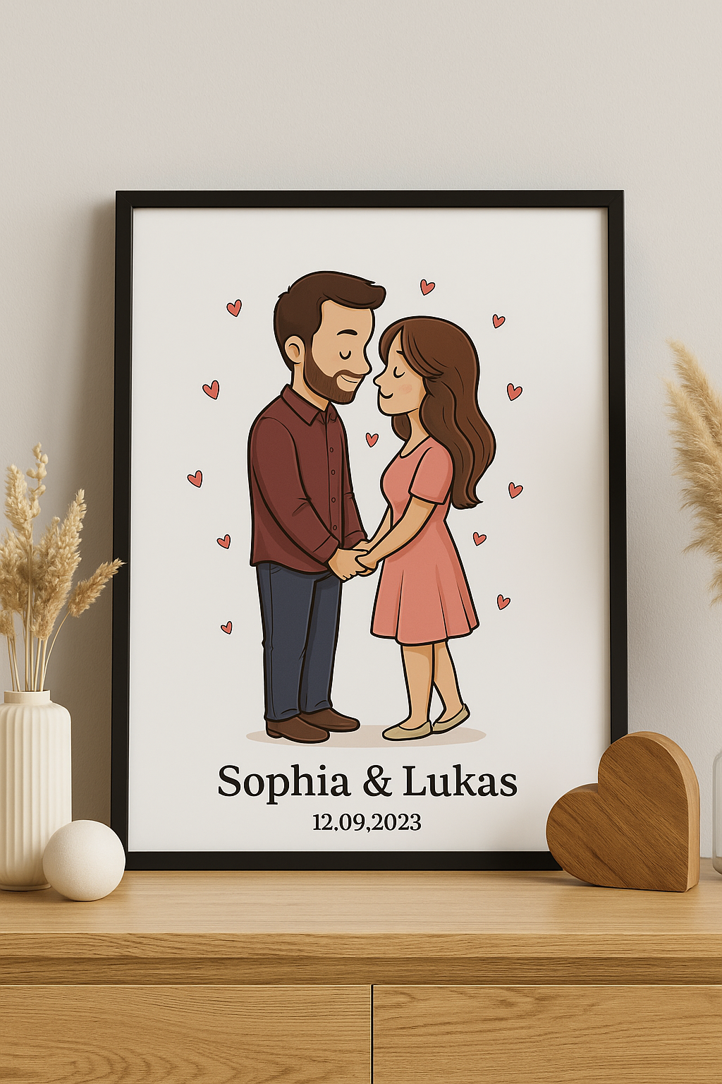 Personalisierte Geschenke für Paare – Liebe als Kunstwerk verewigt