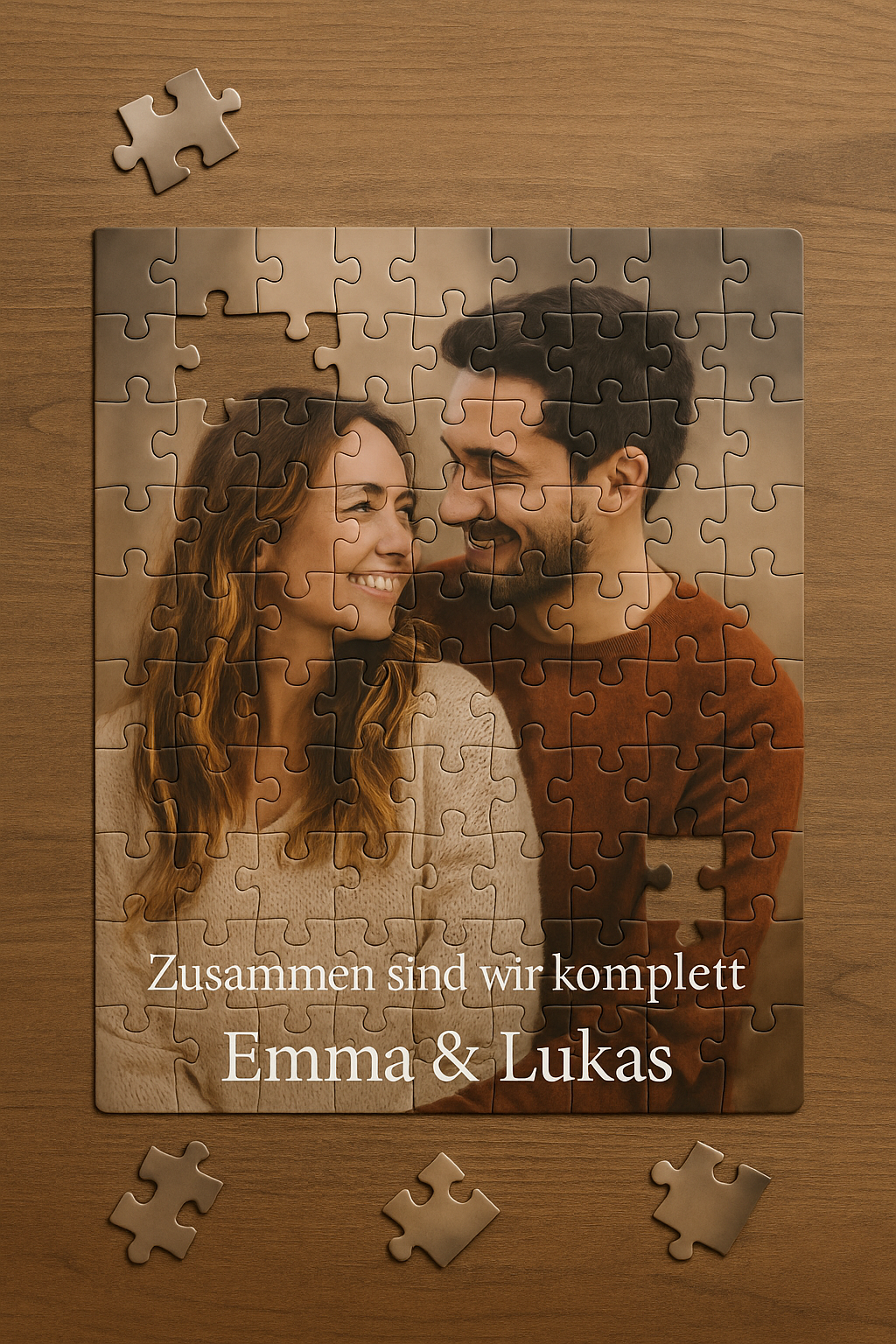 🧩 Foto-Puzzle mit Namen & Text – Dein individuelles Geschenkstück