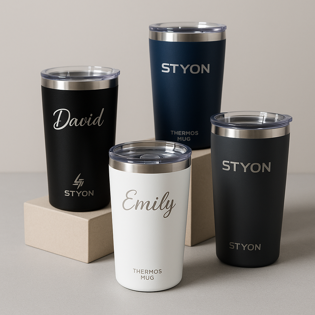 STYON Thermobecher – Stilvoll, praktisch und immer persönlich