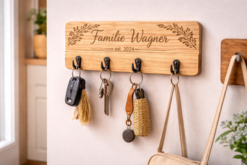 Personalisierte Schlüsselbretter aus Holz – Stilvoll & praktisch | STYON