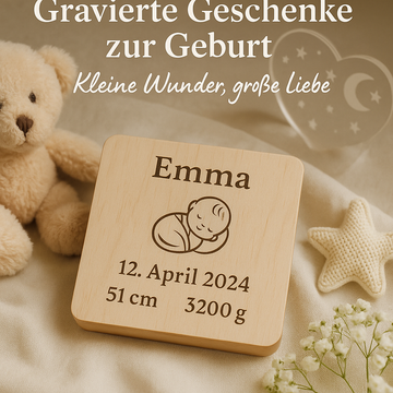 Gravierte Geschenke zur Geburt – Kleine Wunder, große Liebe