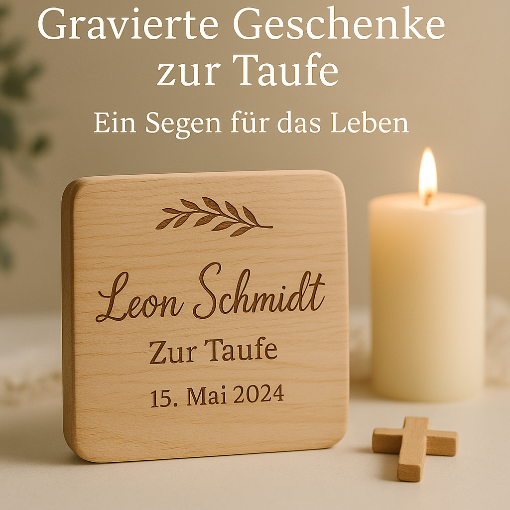 Gravierte Geschenke zur Taufe – Ein Segen für das Leben