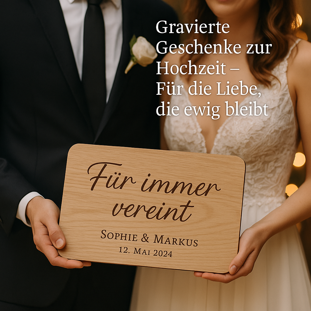 Gravierte Geschenke zur Hochzeit – Für die Liebe, die ewig bleibt
