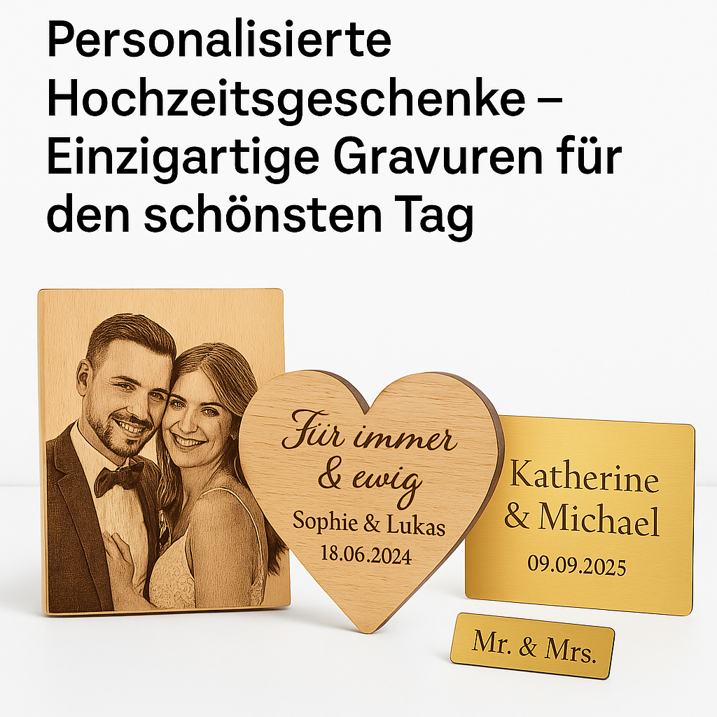 Personalisierte Hochzeitsgeschenke – Einzigartige Gravuren für den schönsten Tag