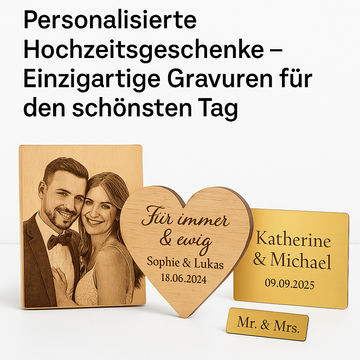 Personalisierte Hochzeitsgeschenke – Einzigartige Gravuren für den schönsten Tag