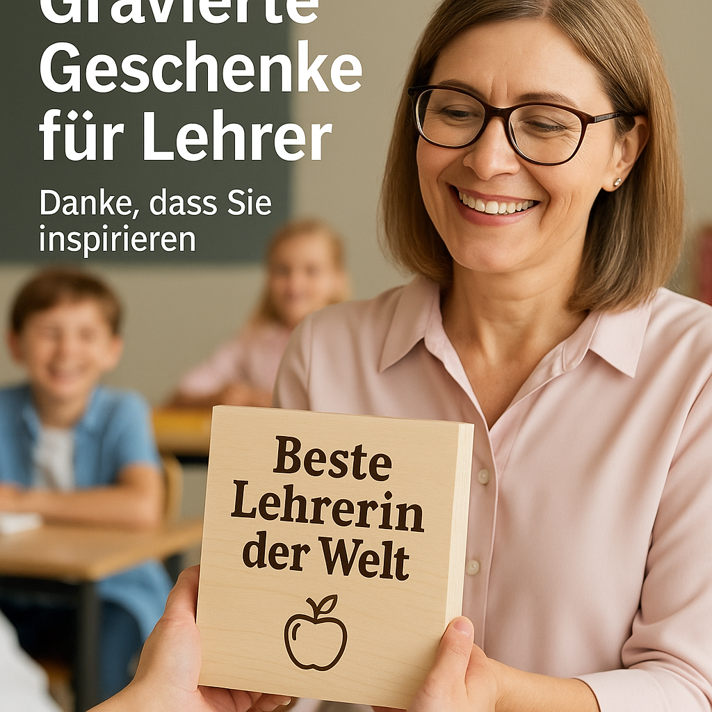 Gravierte Geschenke für Lehrer – Danke, dass Sie inspirieren