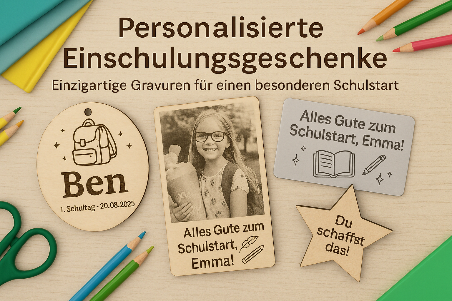 Personalisierte Einschulungsgeschenke – Einzigartige Gravuren für einen besonderen Schulstart