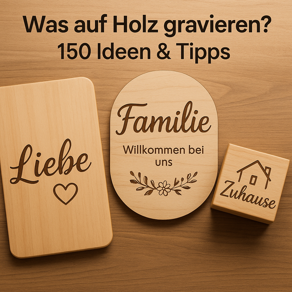 Was auf Holz gravieren? 150 Text-Ideen & Layout-Tipps