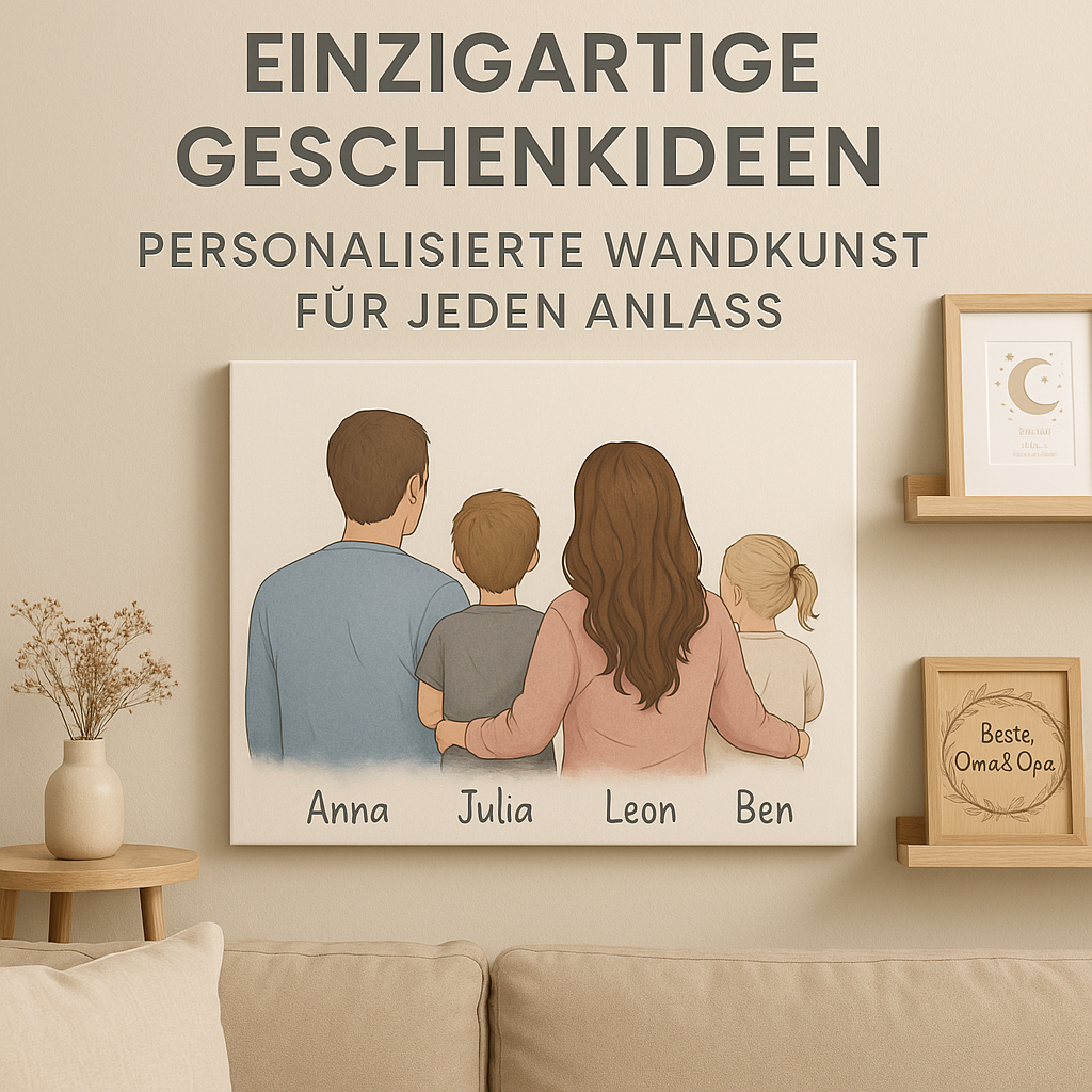 Einzigartige Geschenkideen: Personalisierte Wandkunst für jeden Anlass