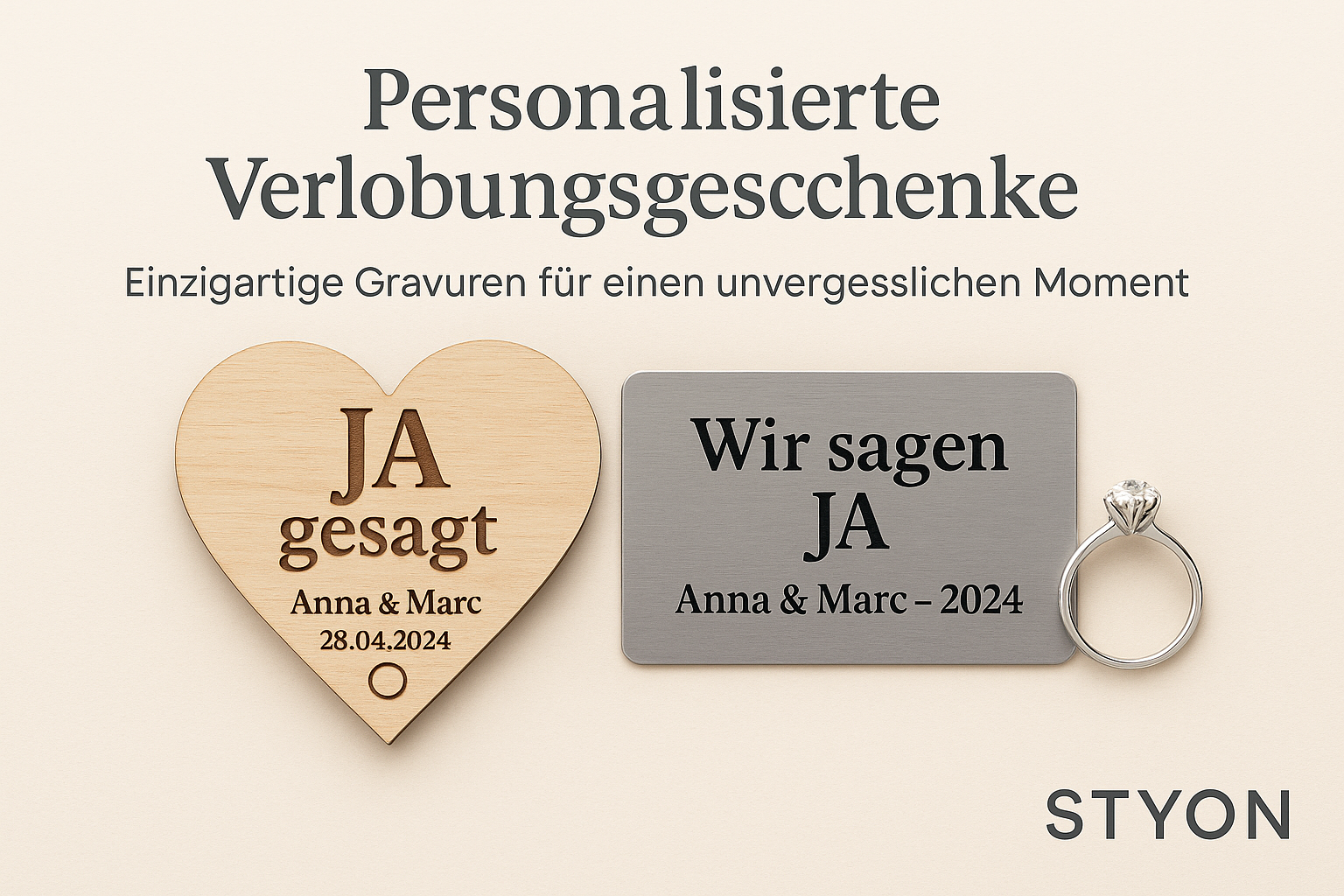 Personalisierte Verlobungsgeschenke – Einzigartige Gravuren für einen unvergesslichen Moment