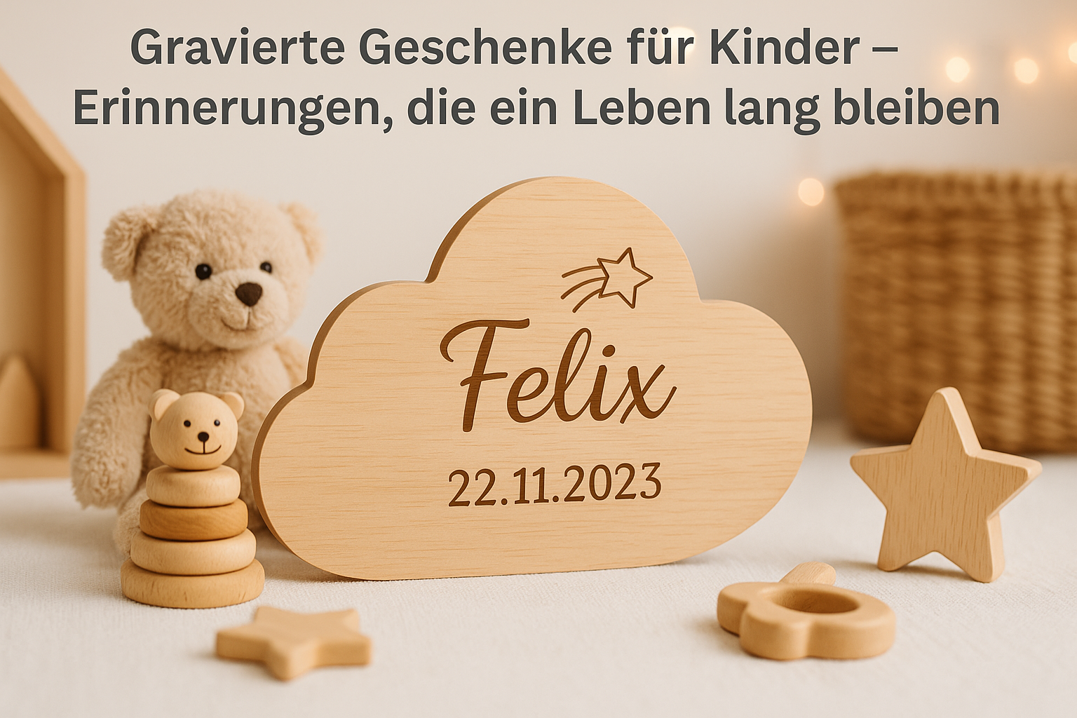 Gravierte Geschenke für Kinder – Erinnerungen, die ein Leben lang bleiben