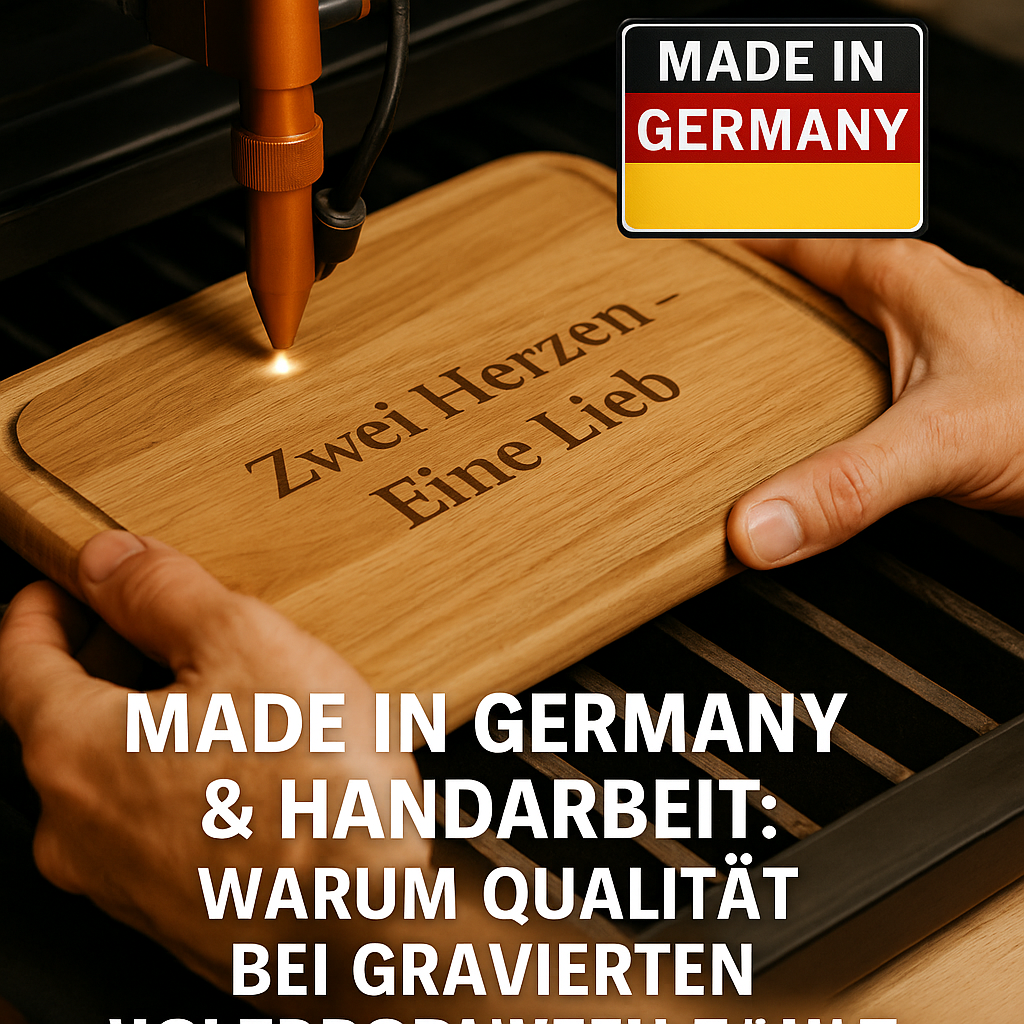 Made in Germany: Qualität bei gravierten Holzprodukten