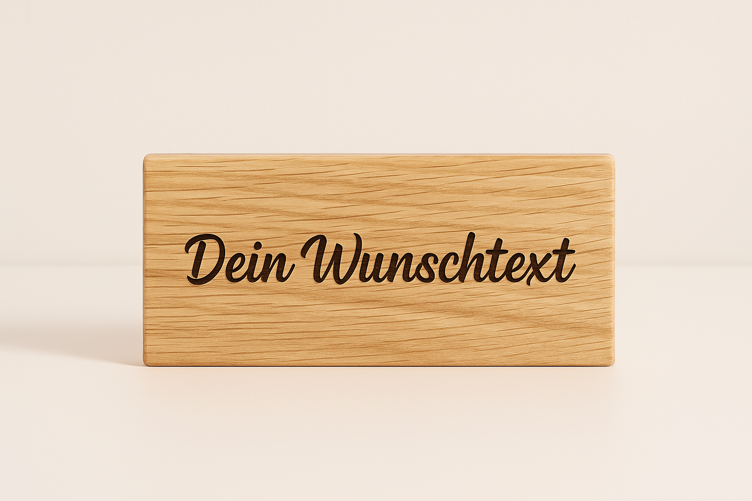Neu bei STYON: Personalisiertes Rechteck-Dekoschild mit Wunschtext