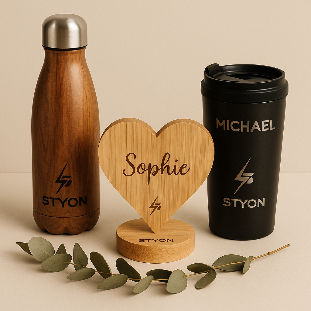 🌱 STYON: Nachhaltige personalisierte Produkte – Schenken mit gutem Gewissen