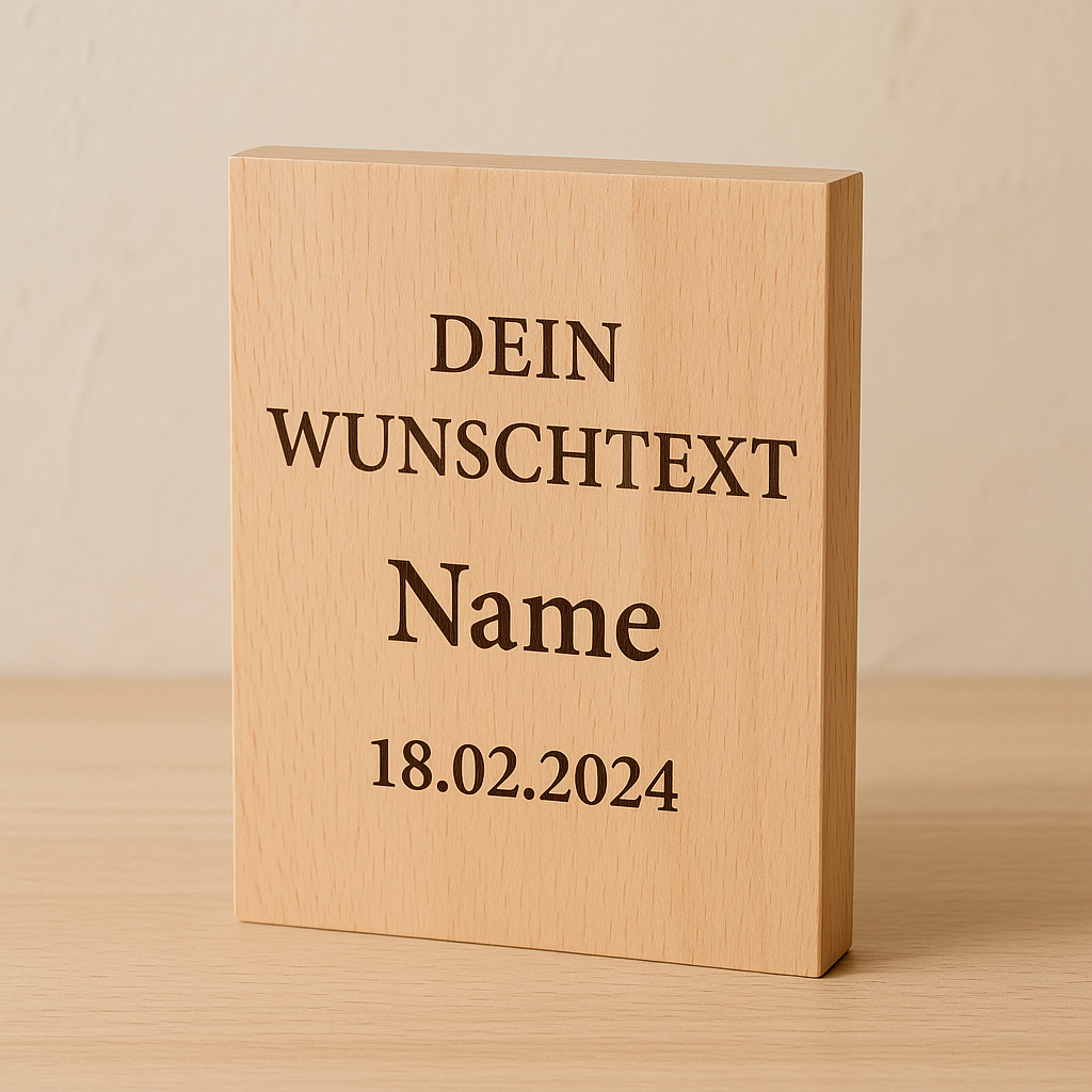 Neue personalisierte Holztafel – Einzigartige Erinnerungen für dein Zuhause