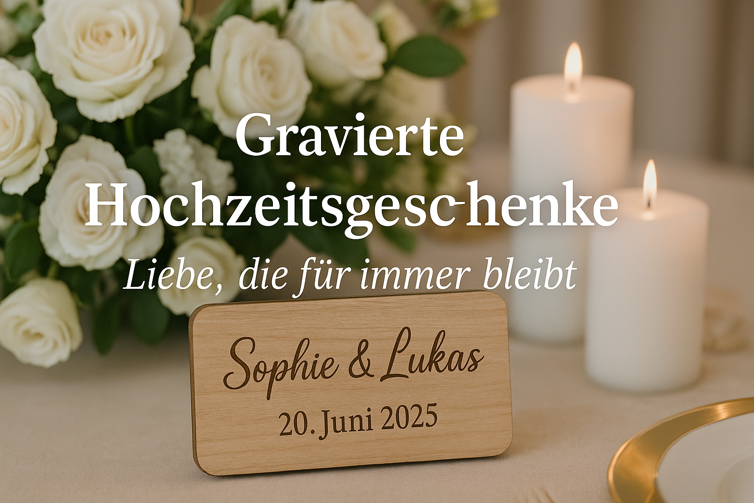 Gravierte Hochzeitsgeschenke – Liebe, die für immer bleibt