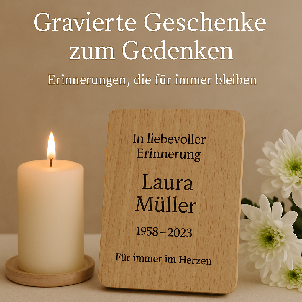 Gravierte Geschenke zum Gedenken – Erinnerungen, die für immer bleiben