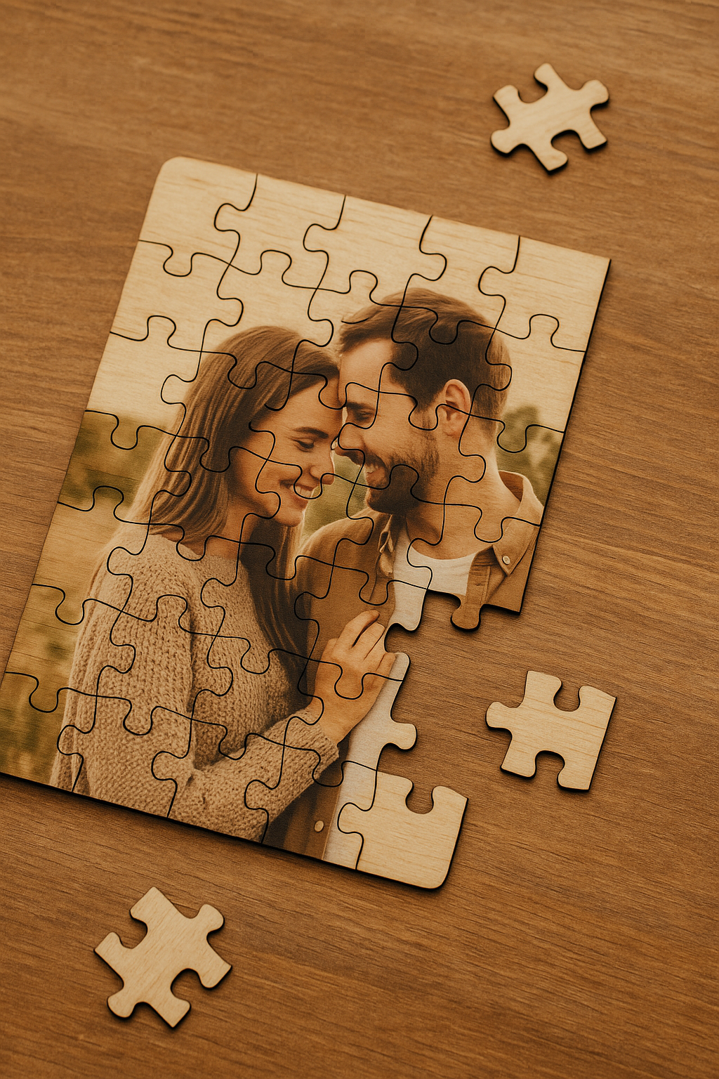 🧩 Personalisiertes Holzpuzzle – Dein Foto als unvergessliches Geschenk