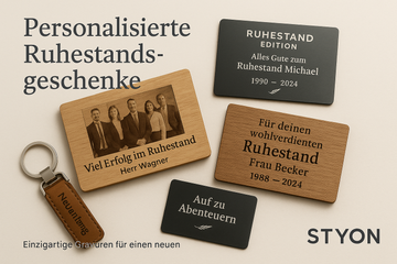 Personalisierte Ruhestandsgeschenke – Einzigartige Gravuren für einen neuen Lebensabschnitt