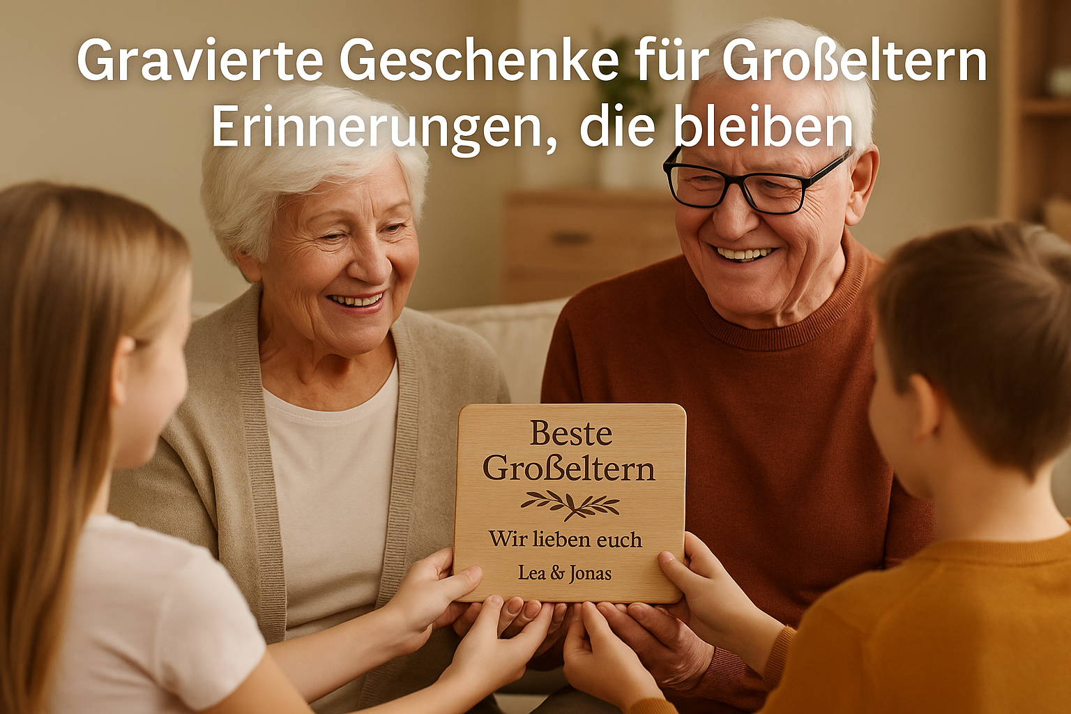 Gravierte Geschenke für Großeltern – Erinnerungen, die bleiben