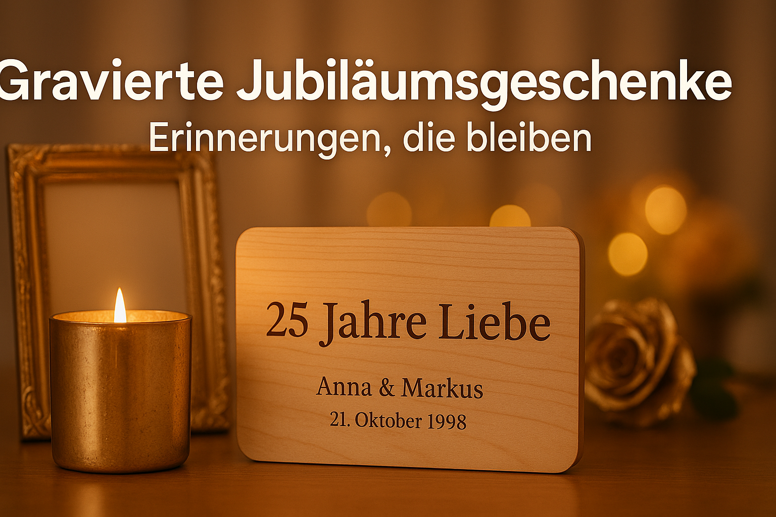Gravierte Jubiläumsgeschenke – Erinnerungen, die bleiben