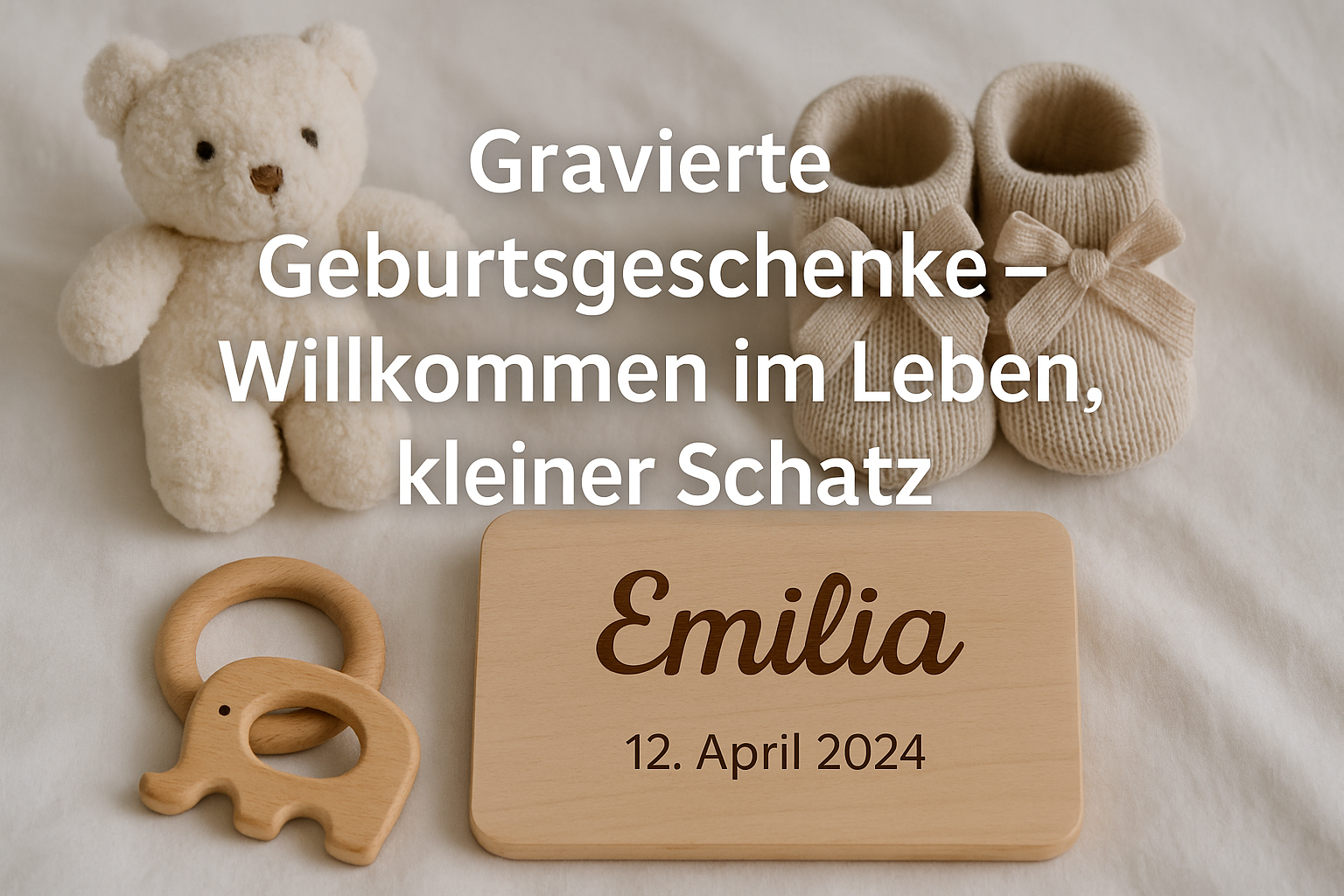 Gravierte Geburtsgeschenke – Willkommen im Leben, kleiner Schatz