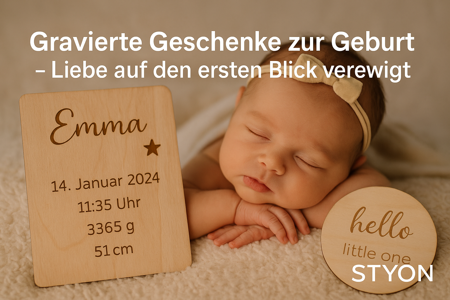 Gravierte Geschenke zur Geburt – Liebe auf den ersten Blick verewigt