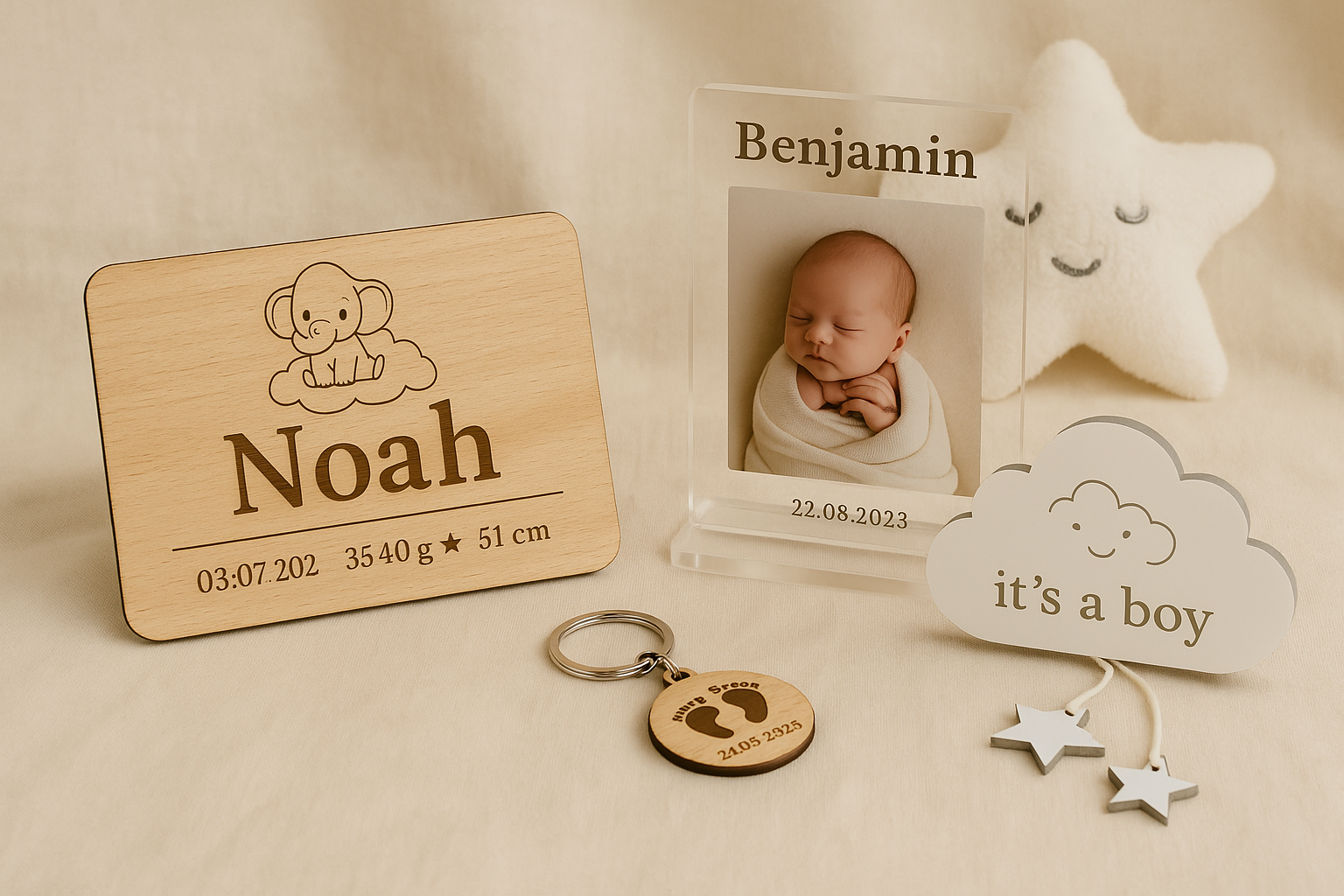 Willkommen im Leben – Personalisierte Geschenke zur Geburt von STYON