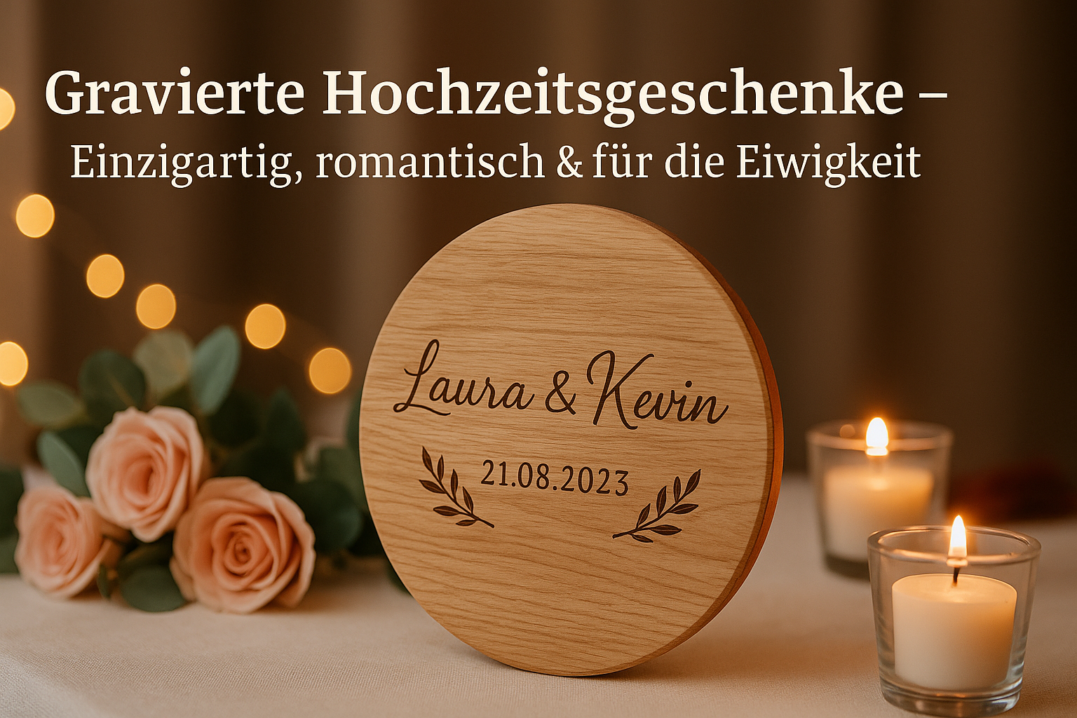 Gravierte Hochzeitsgeschenke – Einzigartig, romantisch & für die Ewigkeit
