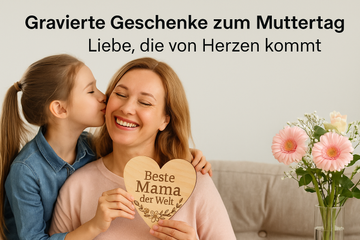 Gravierte Geschenke zum Muttertag – Liebe, die von Herzen kommt