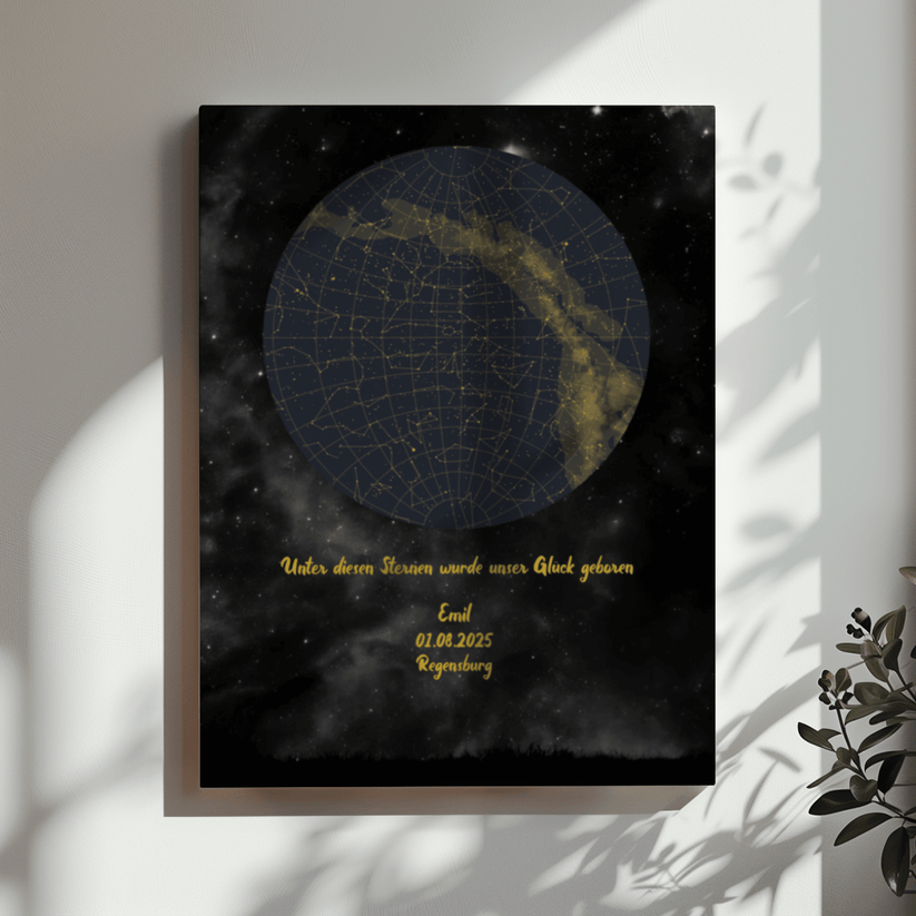 Sternenkarte Canvas an Wand