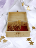 Graviertes Holzkästchen für Taufe personalisiert Rosen Holzbox - Styon