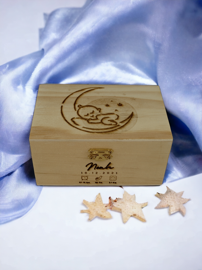 Cutie din lemn personalizata gravata pentru botez cutie din lemn trandafiri