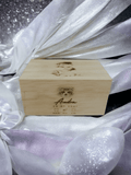 Personalisierte gravierte Baby Portrait Sketch Holzbox - Styon