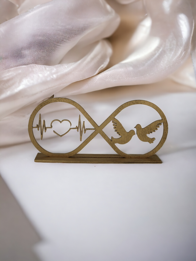 Hochzeitsgeschenk Unendlichkeitszeichen Liebe Gold