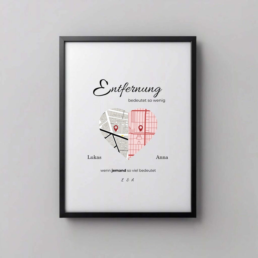 Herzkarte Poster