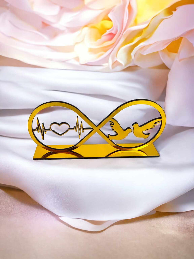 Unendlichkeitszeichen GOLD 20cm Geschenk  Verlobung Valentistag