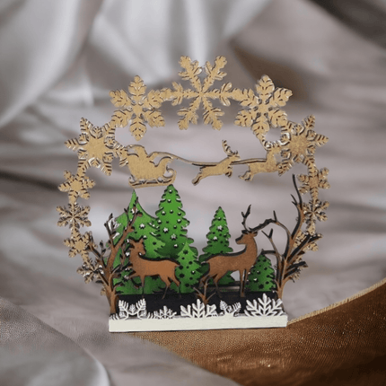 Dekoration, 3d Winterlandschaft, Weihnachtszauber, besondere Weihnachtsdekoration - Styon