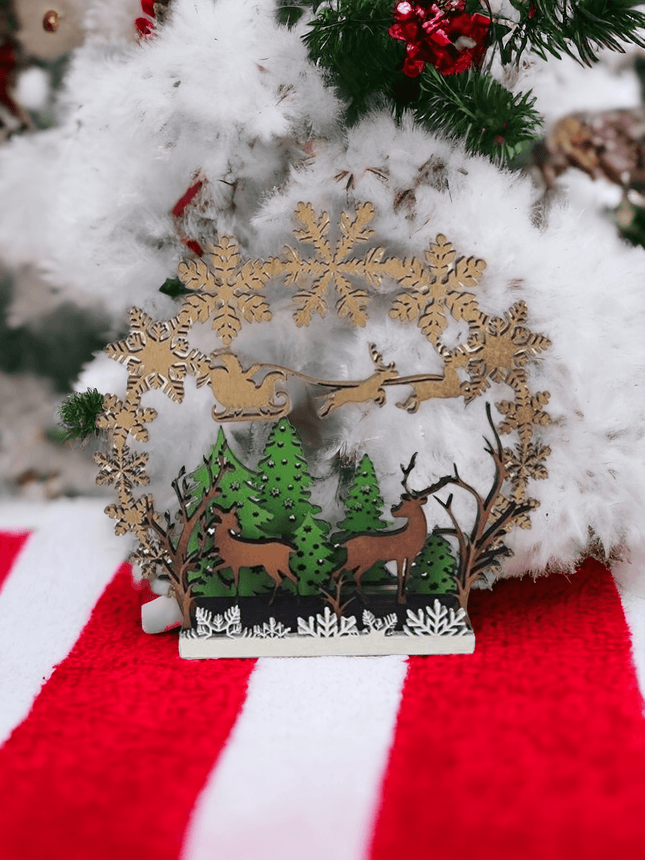 Dekoration, 3d Winterlandschaft, Weihnachtszauber, besondere Weihnachtsdekoration - Styon