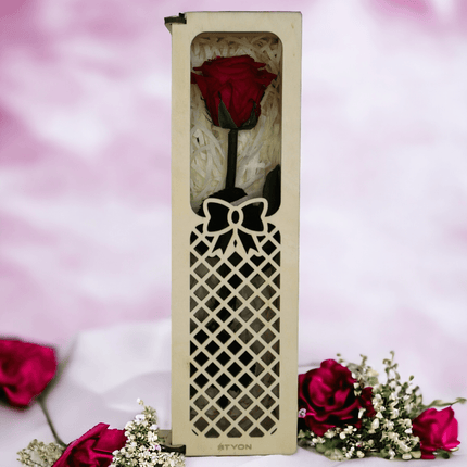 Ewige Rose in Laser Holzbox Unsterbliche Liebe geschenkbox - Styon