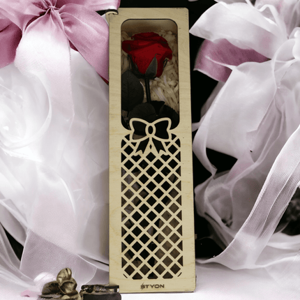 Ewige Rose in Laser Holzbox Unsterbliche Liebe geschenkbox - Styon
