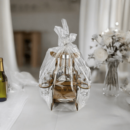 Flaschen Schaukelstuhl Geburtstagsgeschenk mit 6 Glashaltern - Styon