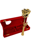 Goldene Rose mit goldener Vase, rote Geburtstag s2 - Styon