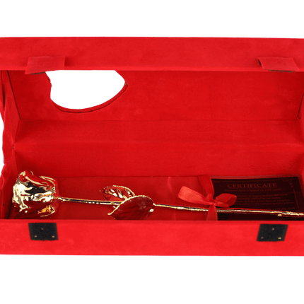 Goldene Rose rote Geschenkbox,Geburtstag,Muttertag - Styon