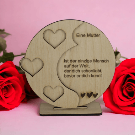 Holzgravur Bedingungslose Liebe für Mutter Geschenk - Styon